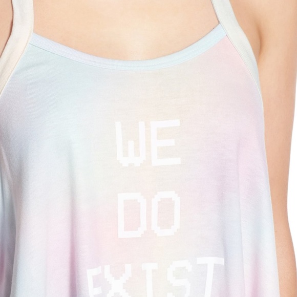 HP! Wildfox “WE DO EXIST” pastel halter top - Picture 4 of 7